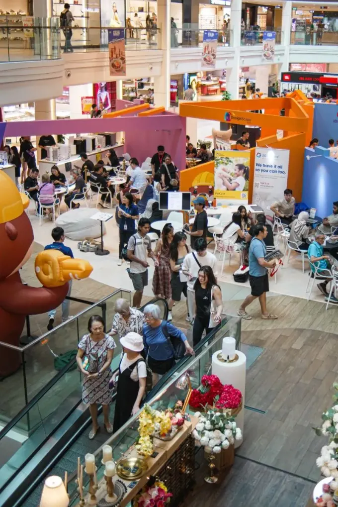 DesignScape 2025 mall activation drawing crowds